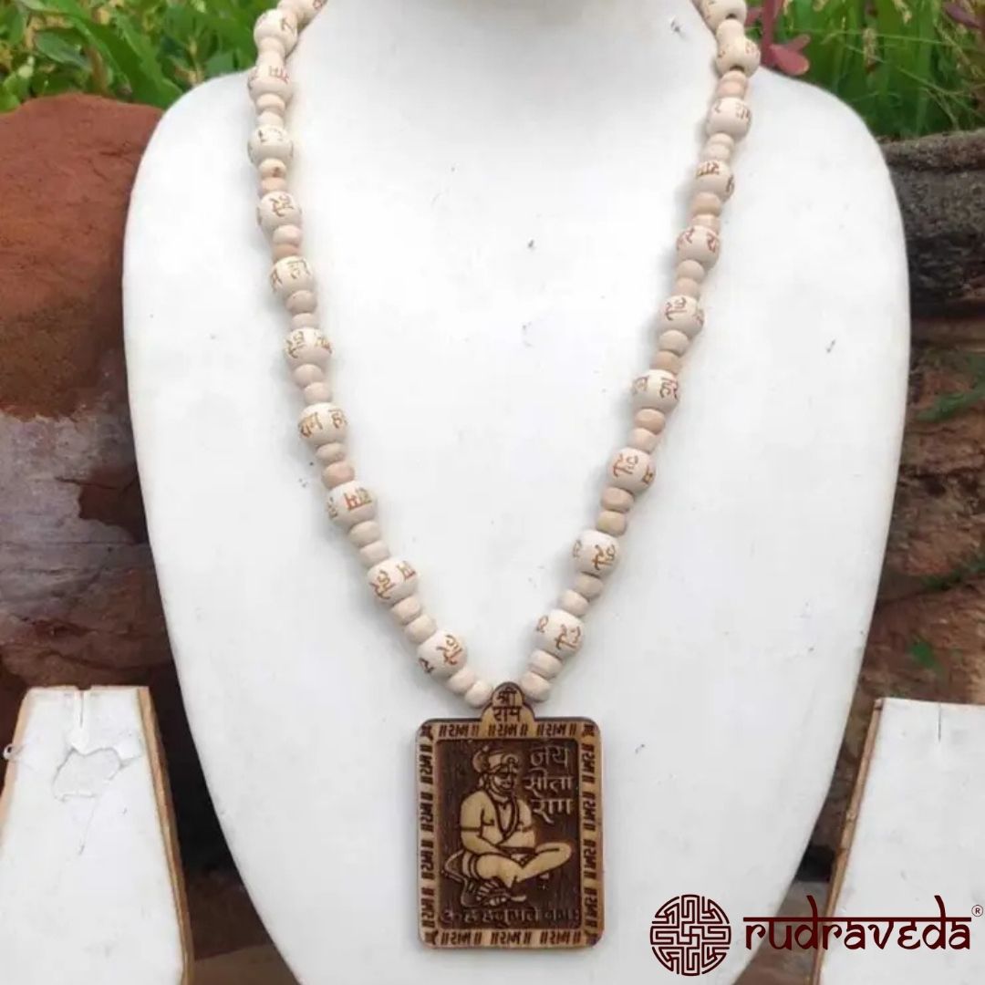 Bageshwar Dham Tulsi Kanthi Mala with Hanuman Locket β (Buy 1 Get 1 Free)