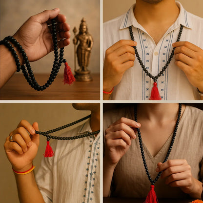Karungali Mala with 108+1 Ebony Wood Beads