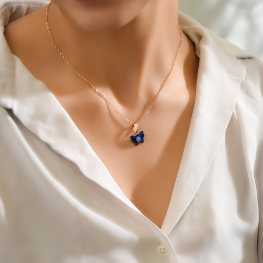Evil Eye Butterfly Pendant