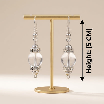 Starlight Clear Quartz Earrings -_QE04
