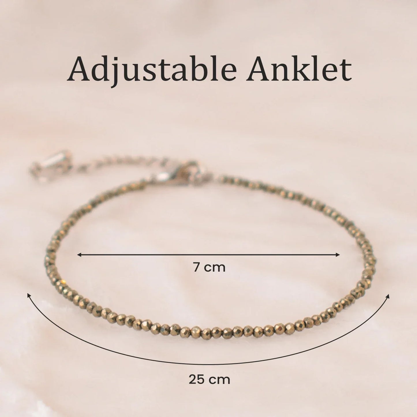 Mahalaxmi Raw Pyrite Anklet